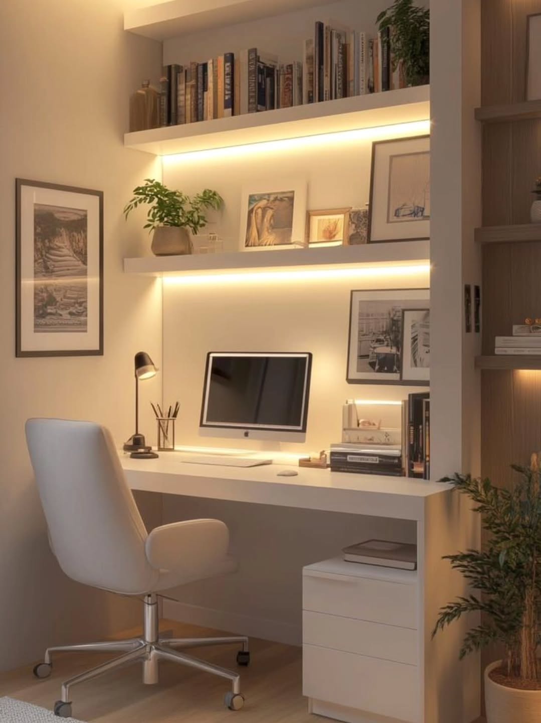 Lit Library Nook