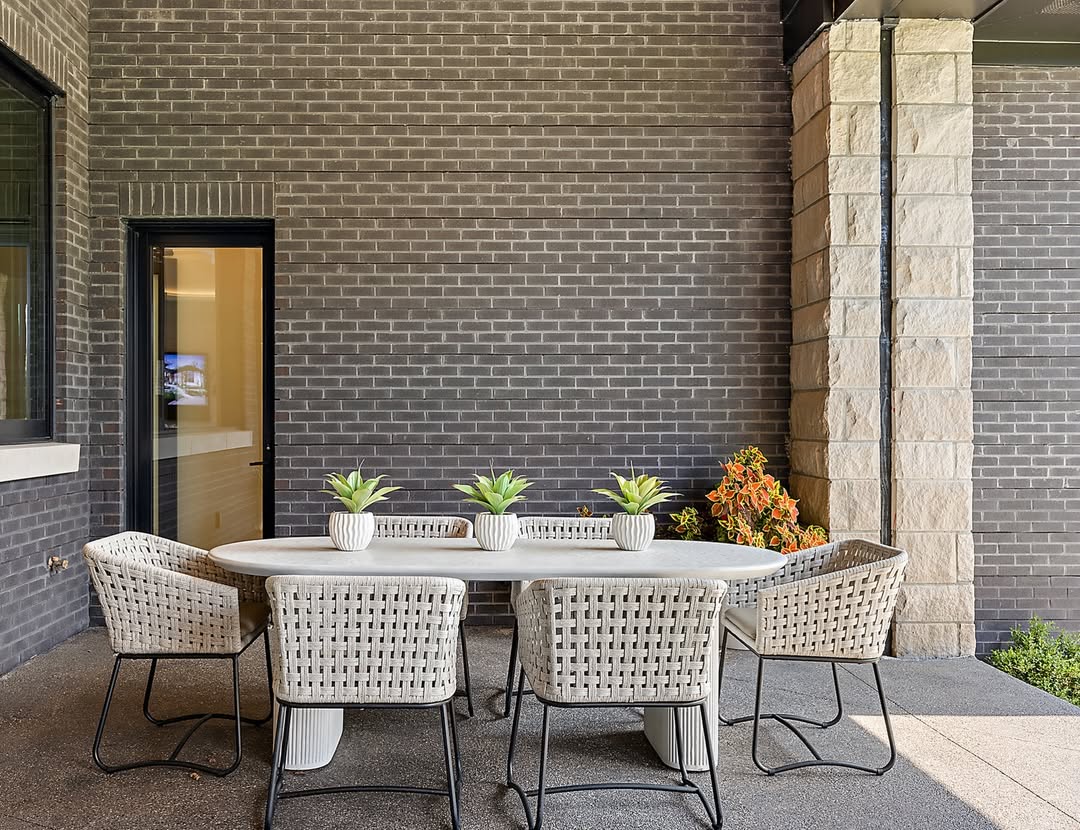Modern Brick Patio Moment