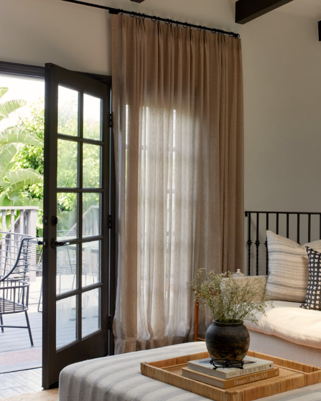 Tonal Linen Drape