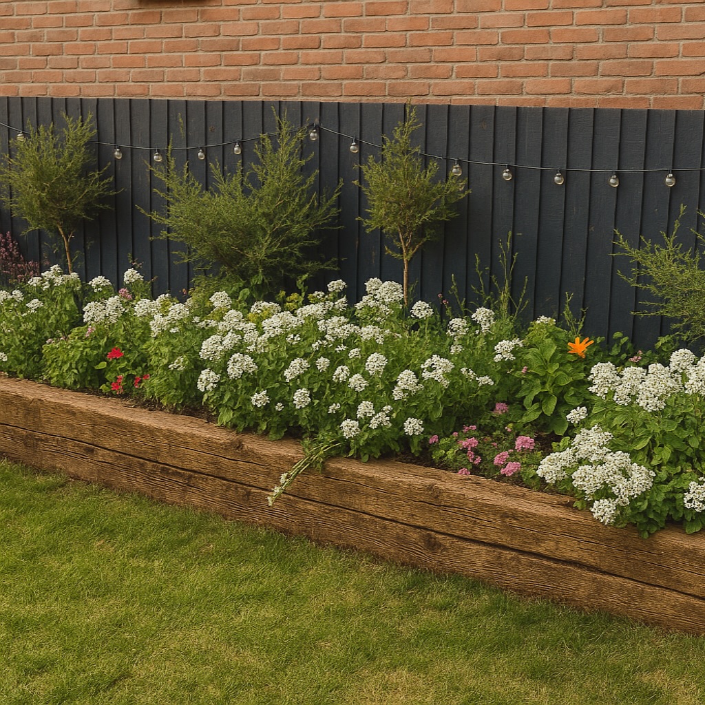 Black Fence, Bright Blooms