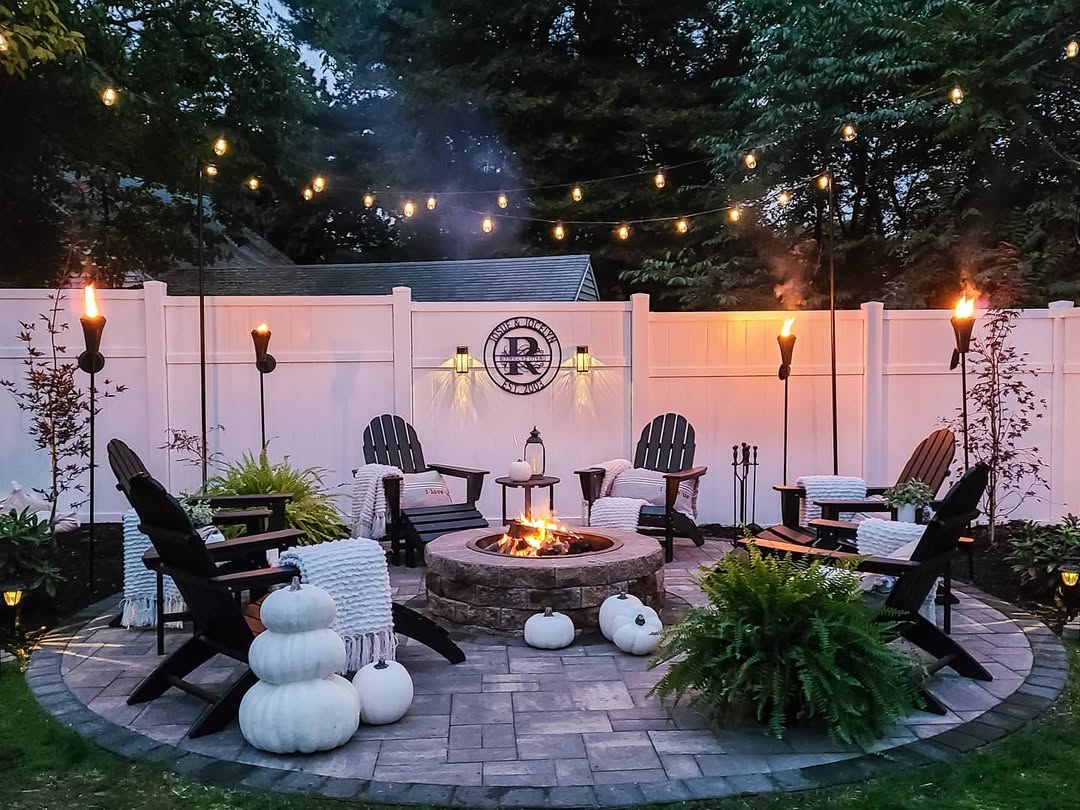 Glowing Backyard Gathering