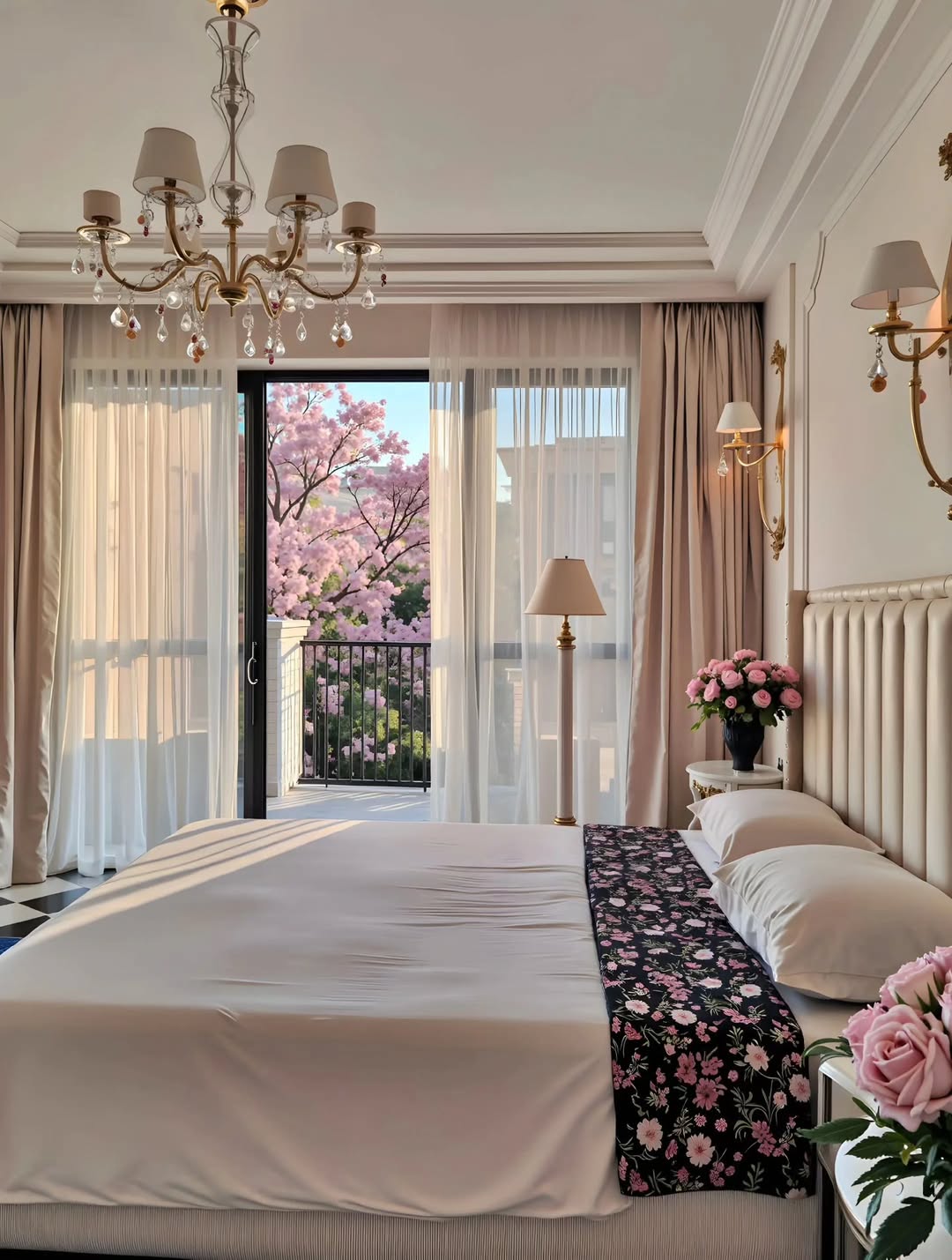 Cherry Blossom Balcony View