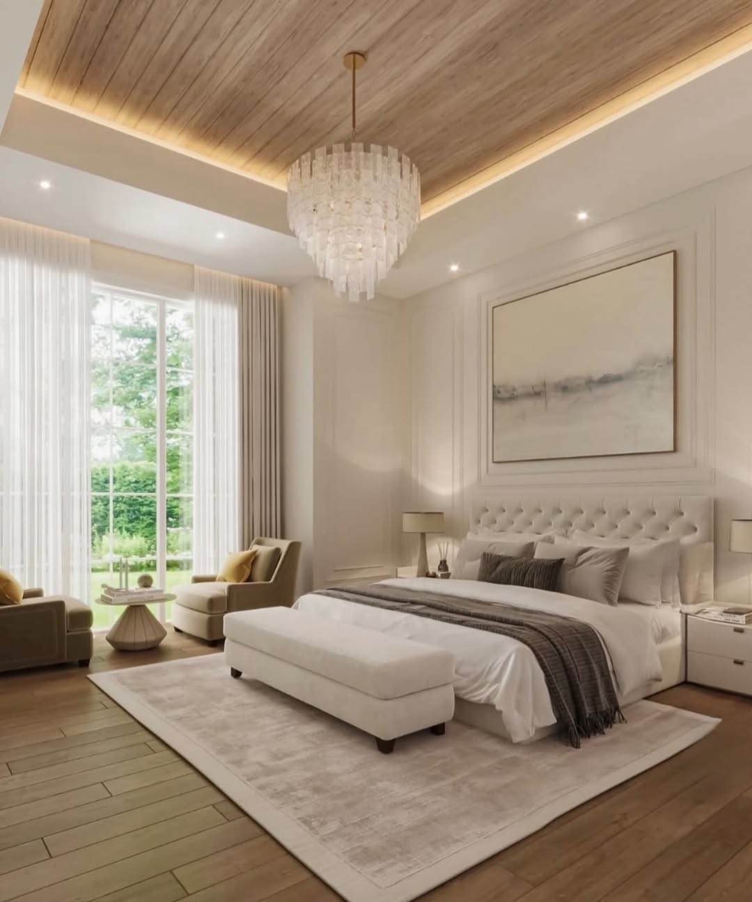 Warm Contemporary Bedroom