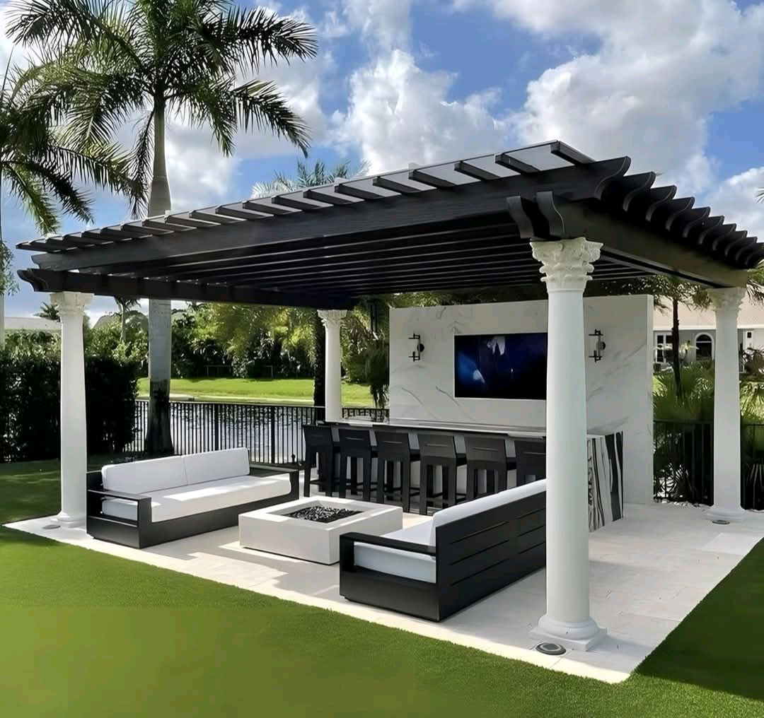 Lakefront Black Pavilion