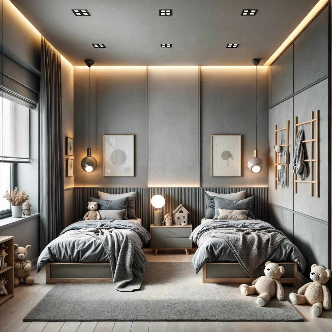 Calm and Minimal Twin Setup