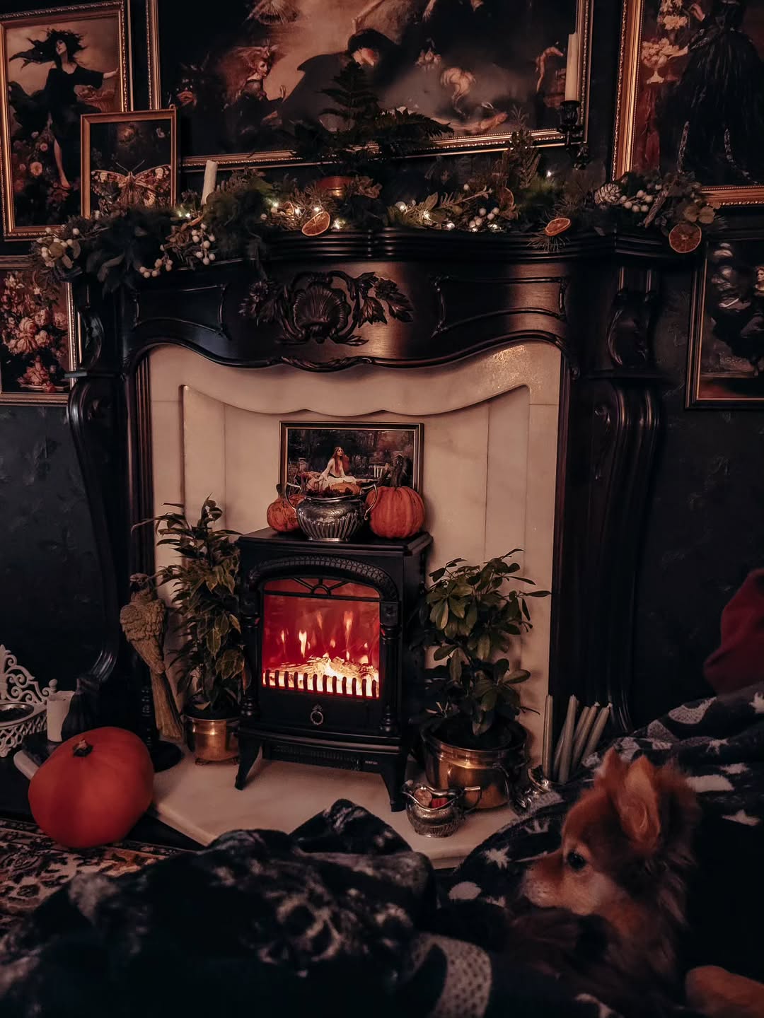 Cozy Gothic Fireplace