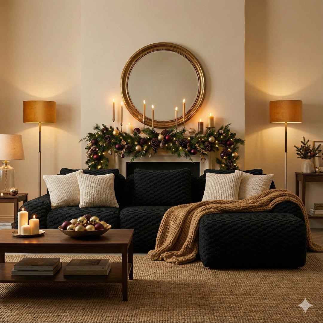 Cozy Holiday Living Room