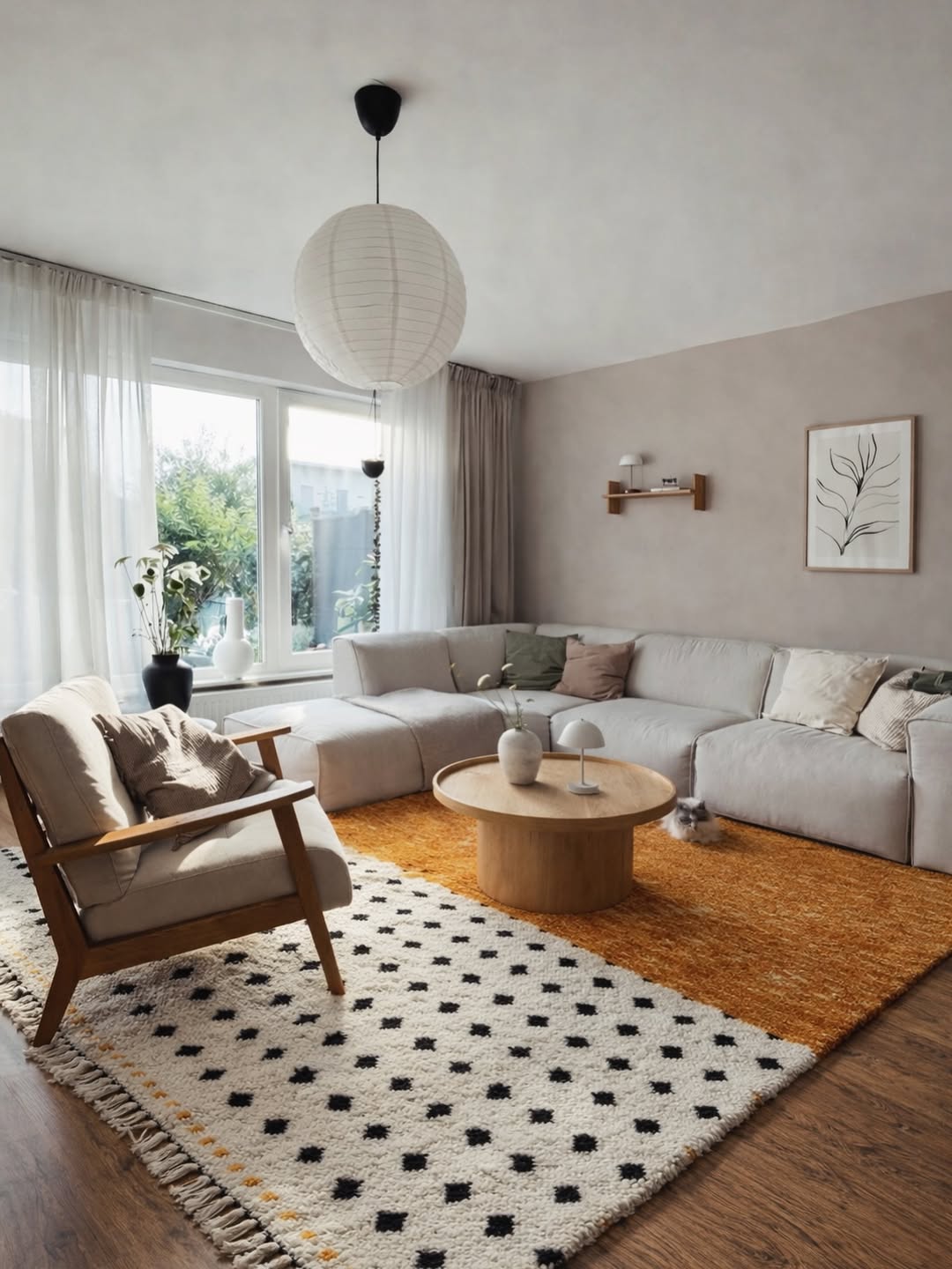Soft Contrast Cozy Living