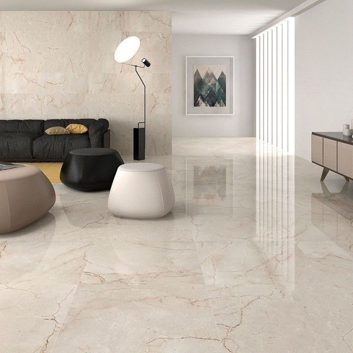 Sleek Cream Marble Finish