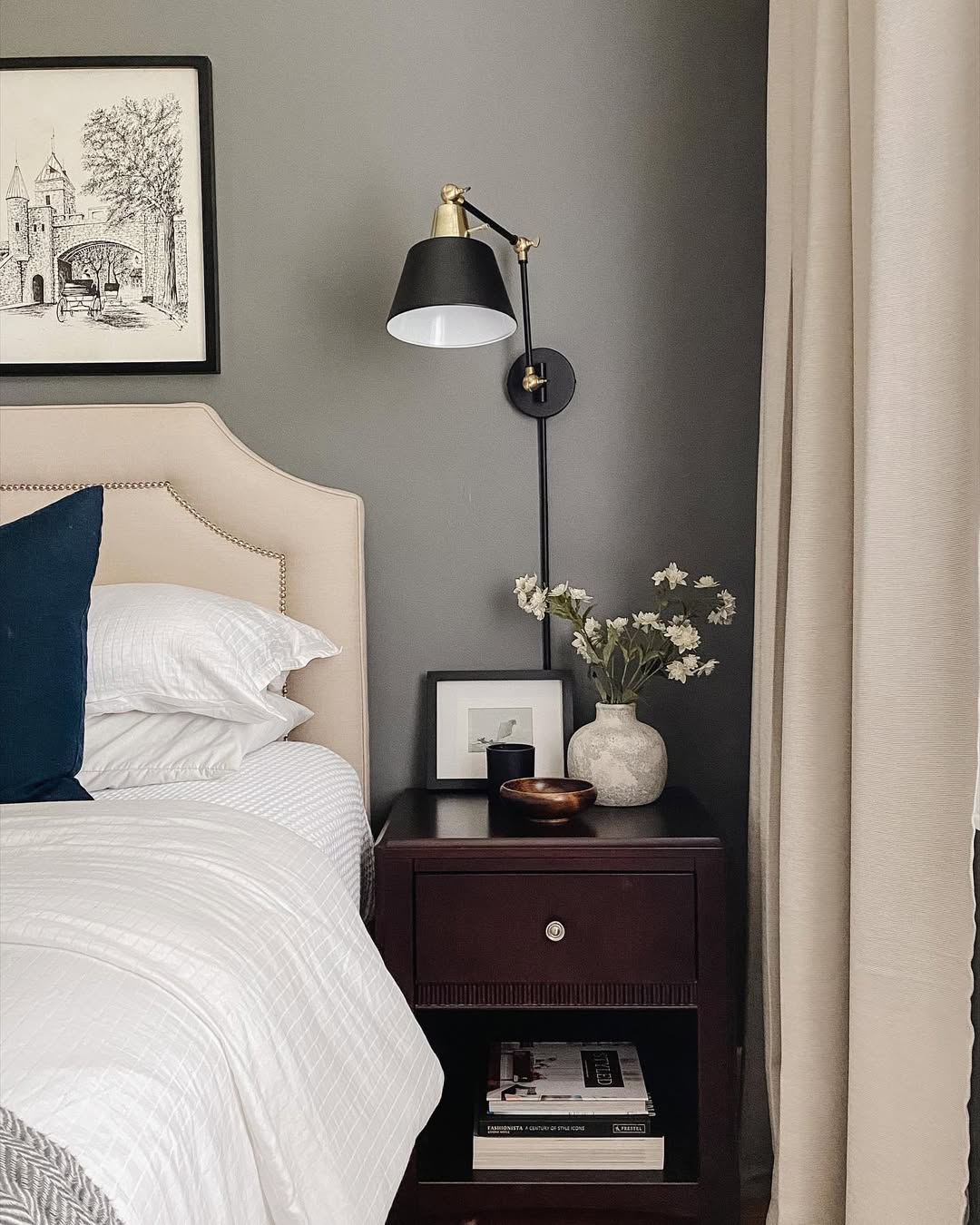 Espresso and Sage Walls