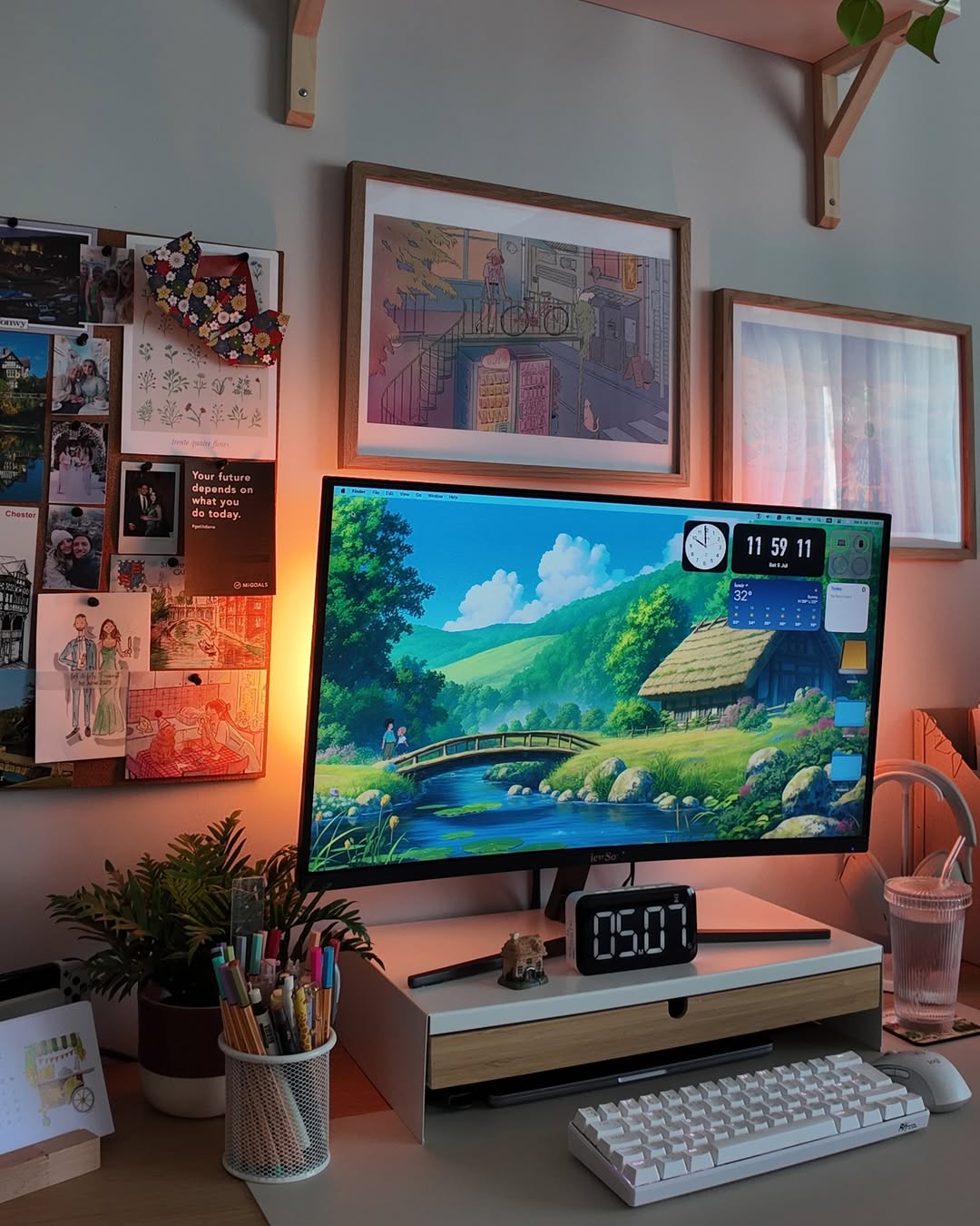 Soft Autumn Desk Dreams