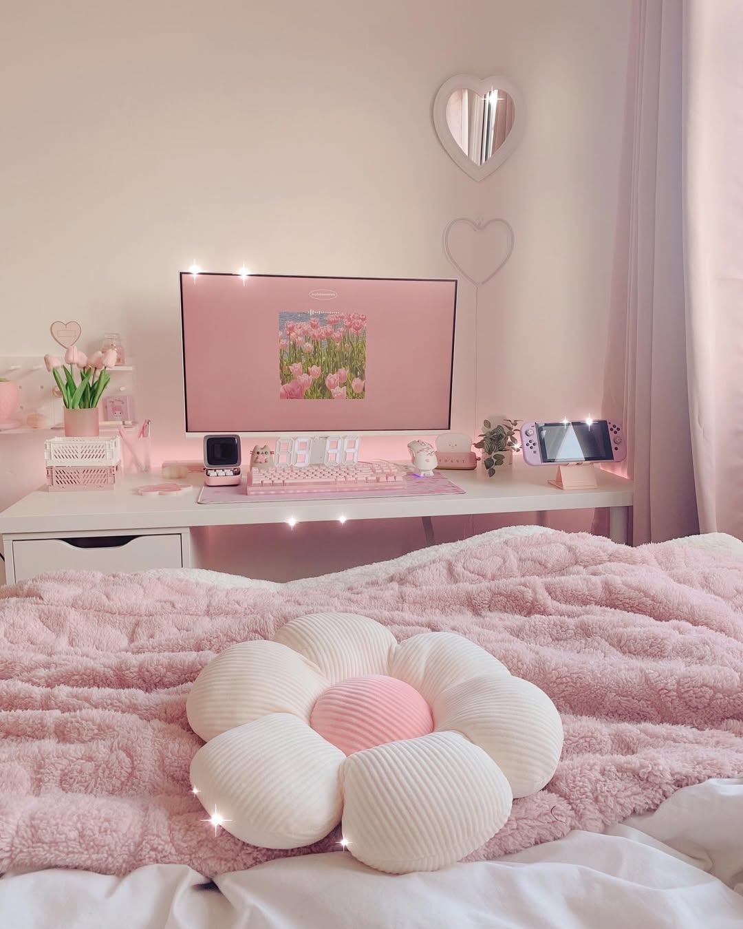 Soft Pink Dream Desk