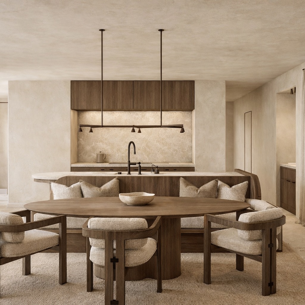 Earthy Minimal Dining Blend
