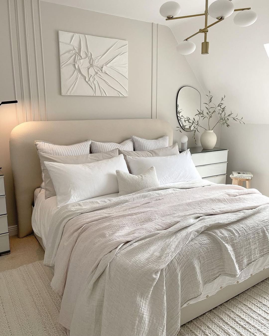 Elegant Gallery Wall Bedroom