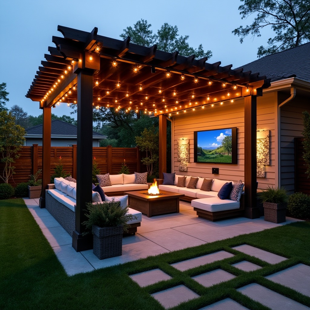 Festoon-Lit Family Lounge