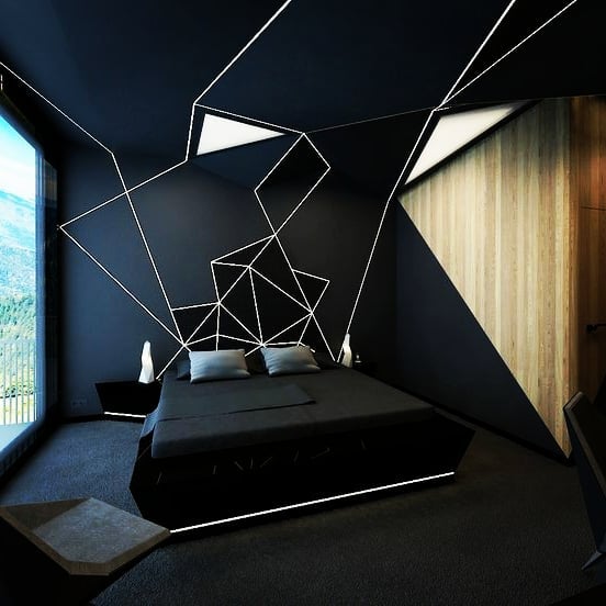Futuristic Noir Lines