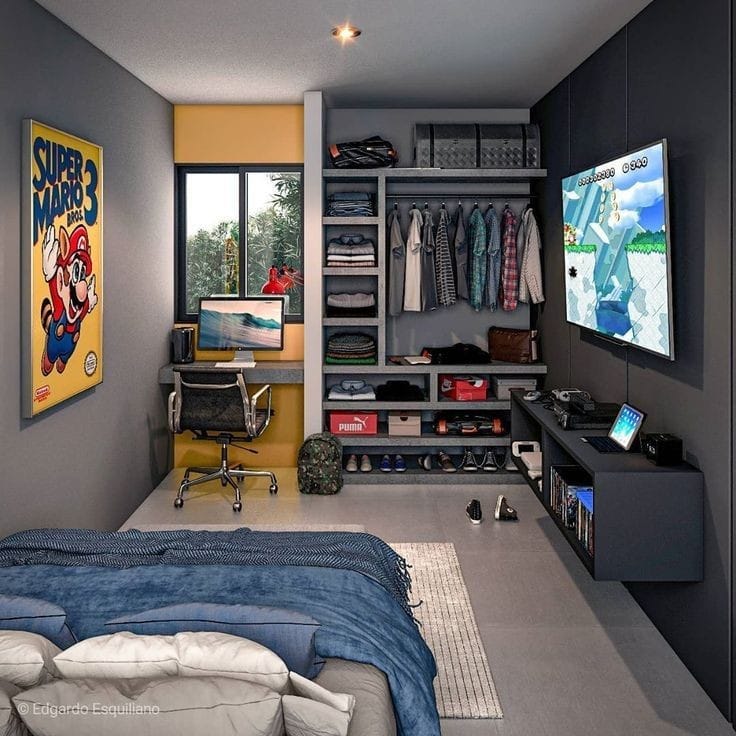 Gamer Vibes + Sleek Storage