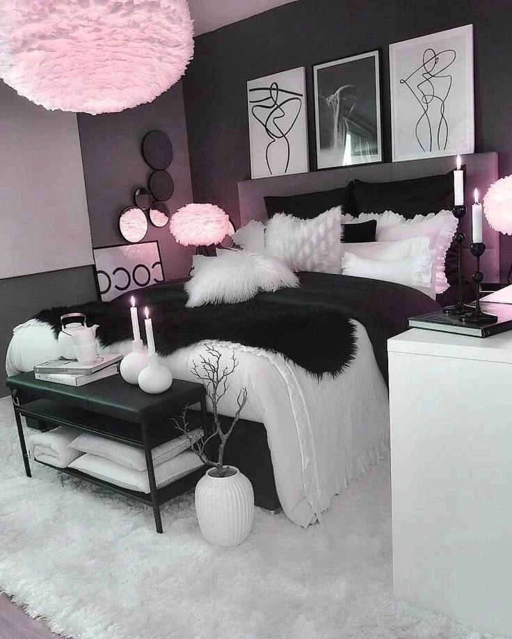 Blush Meets Black Glam