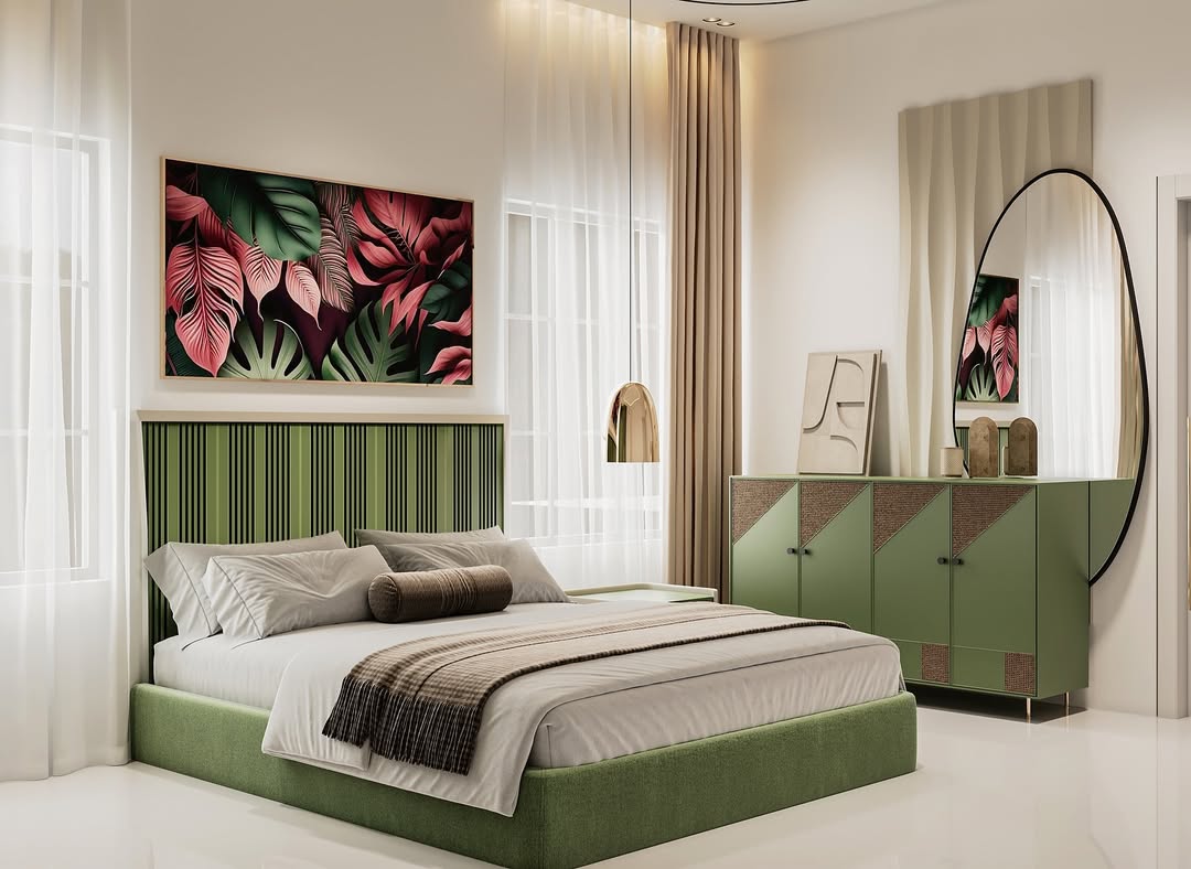 Palm Leaf Green & Cocoa