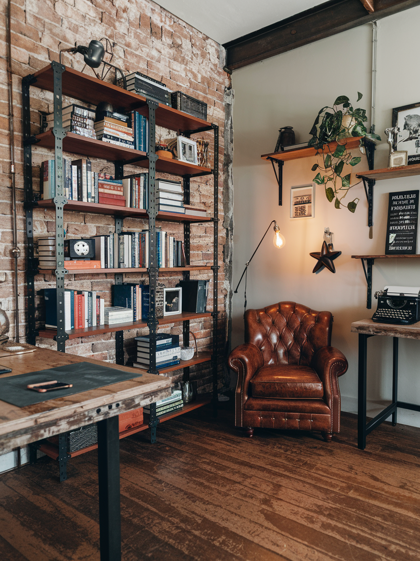 A cozy room perfect for a man
