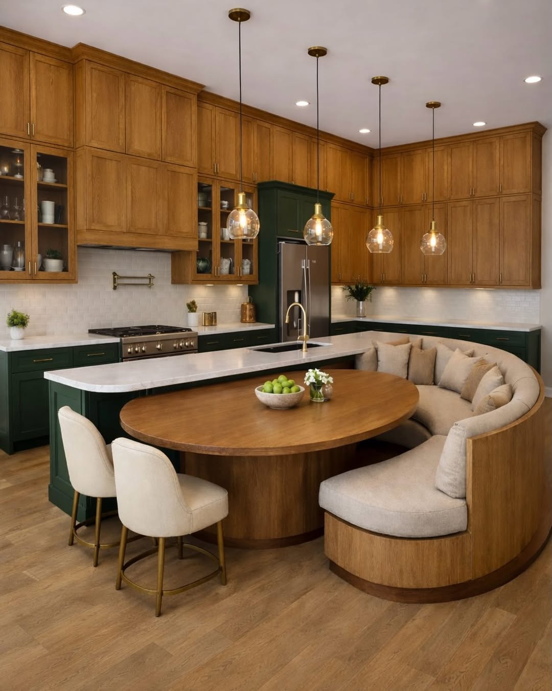 Built-In Dining Nook Kitchen