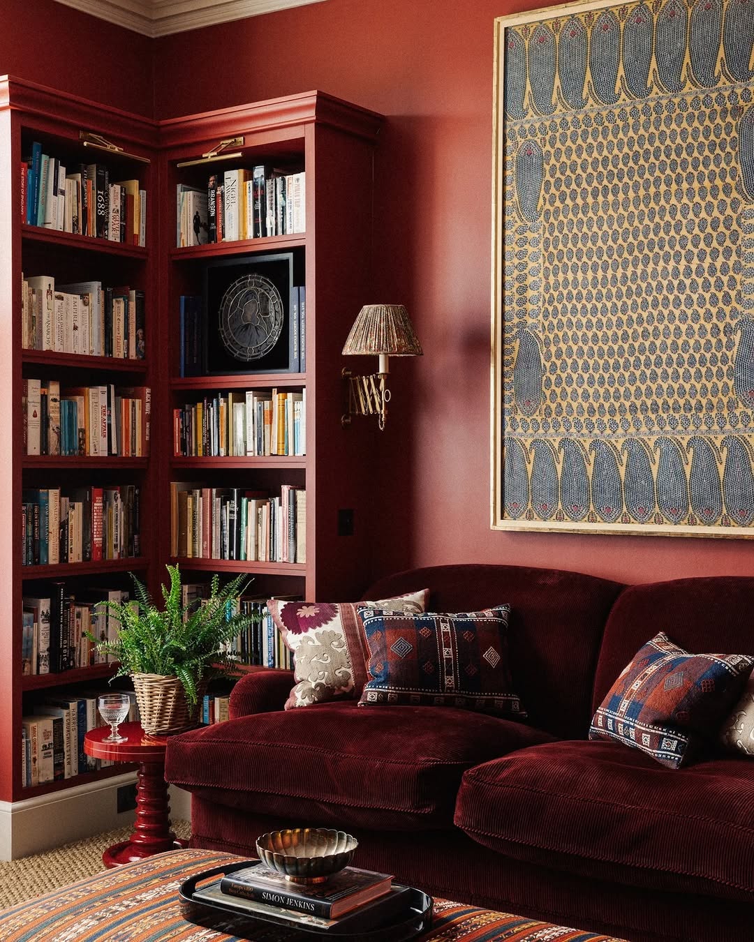 Deep Burgundy Library Vibes