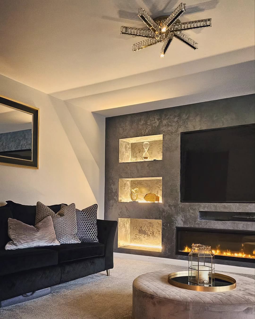 Warm Fireplace Lounge