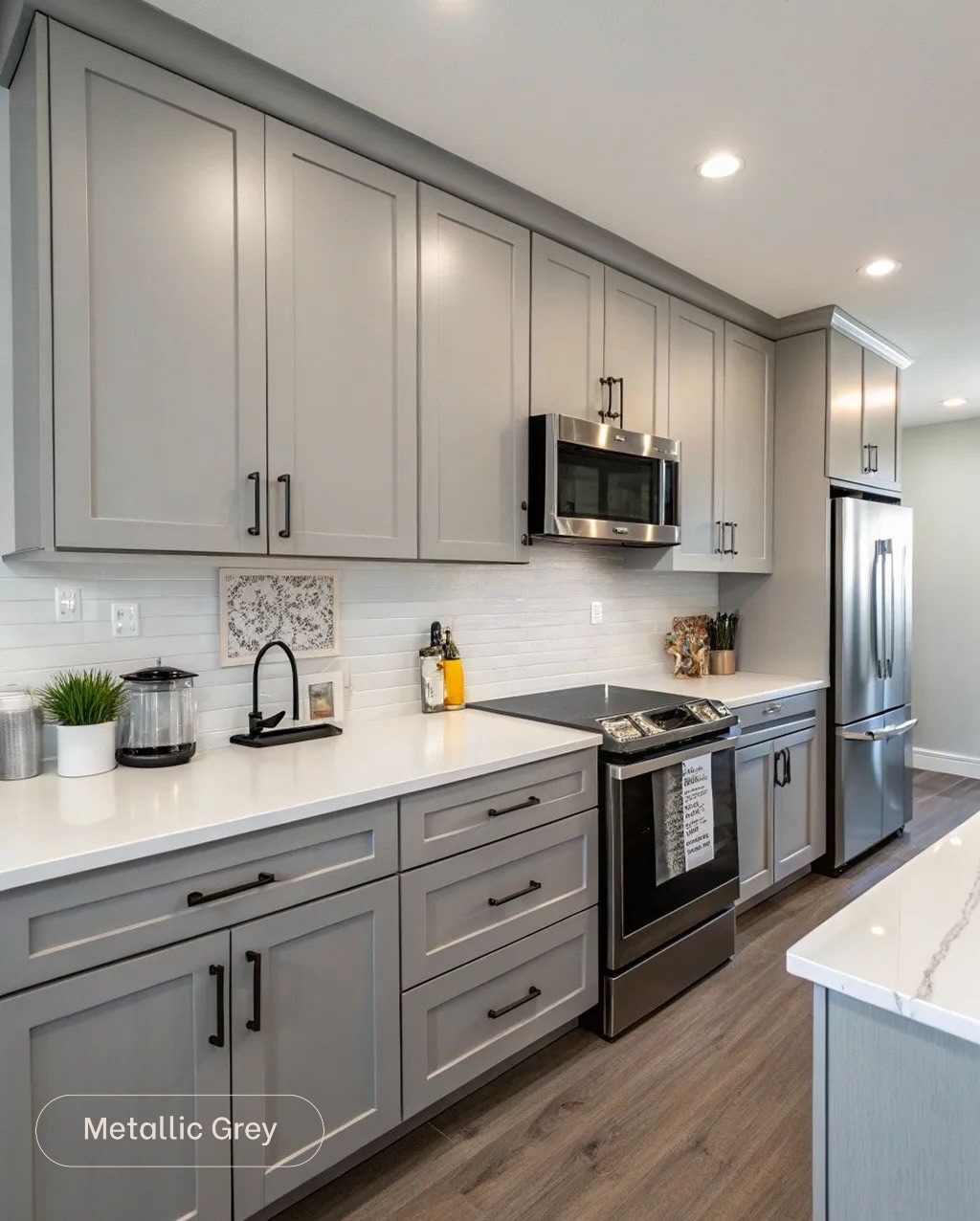 Metallic Grey Modern Classic
