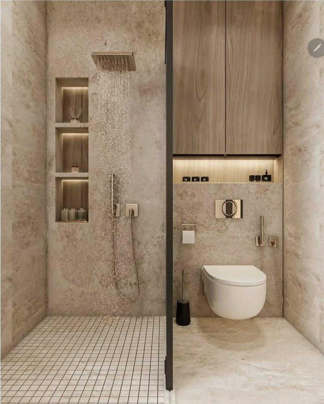Modern Graphite & Wood Mix
