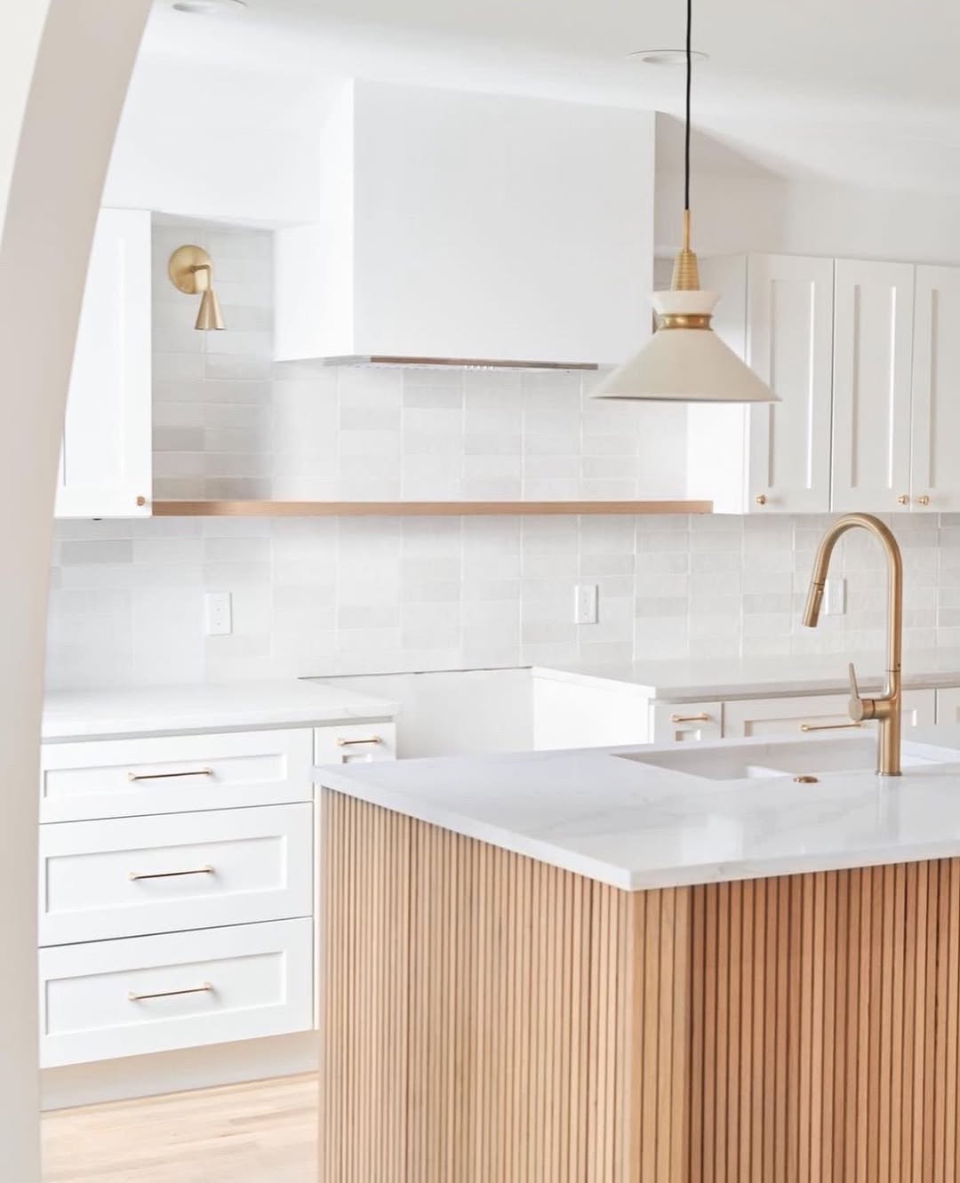 Modern Minimal Island Kitchen