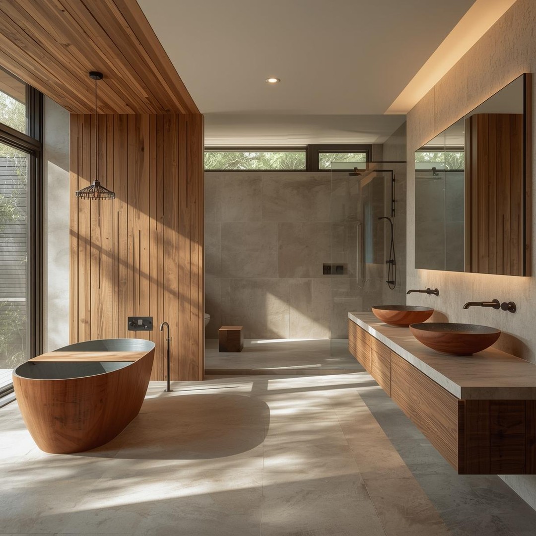 Modern Wood Sanctuary