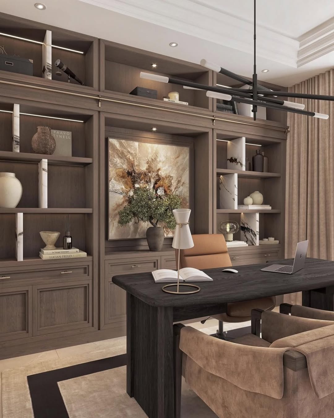 Moody Luxe Library