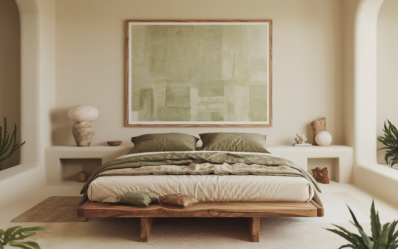 Serene Japandi Oasis: Japandi Bedroom for Tranquil Living