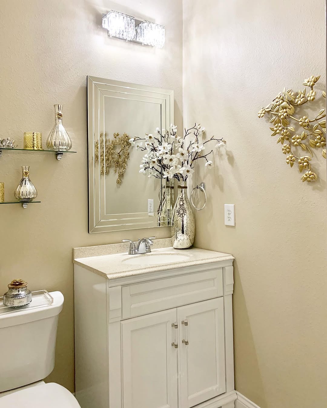 Elegant Metallic Florals