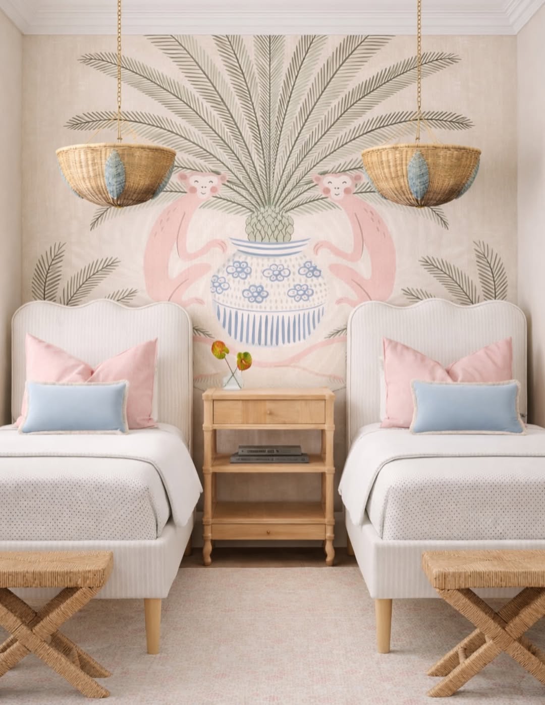 Palm Mural Whimsy