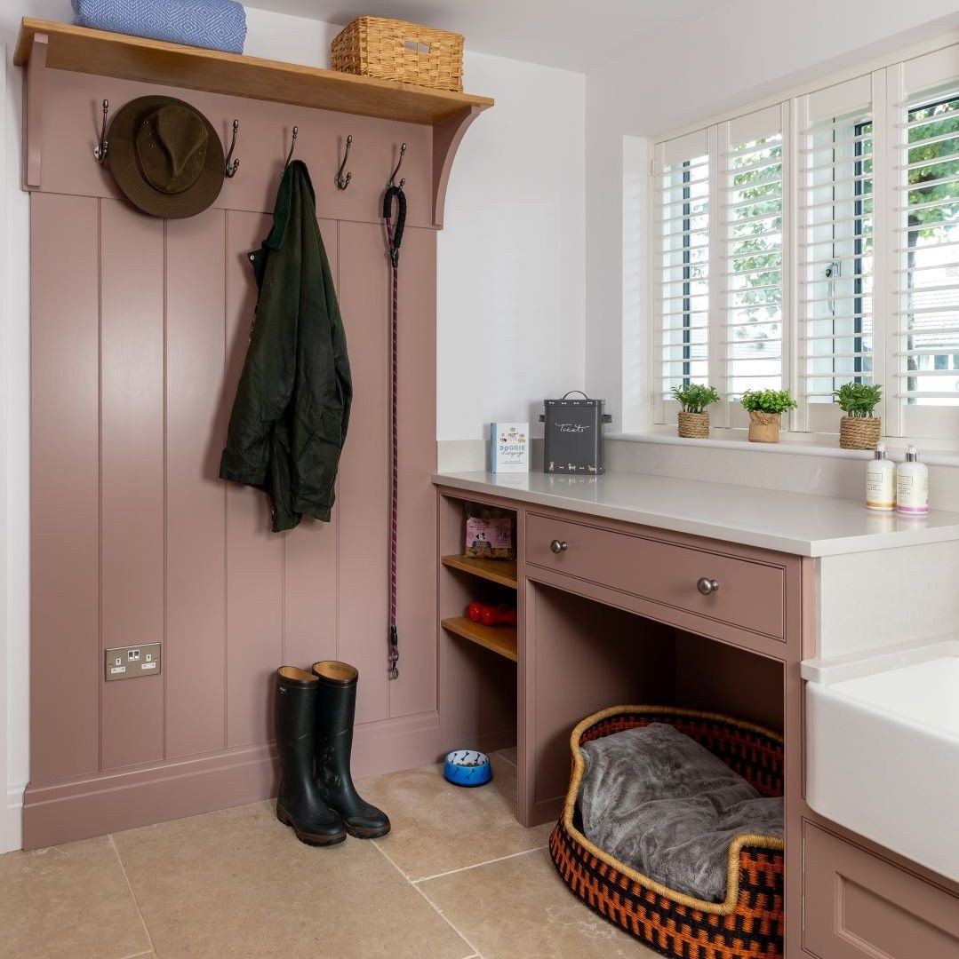 Rosy Mudroom Nook