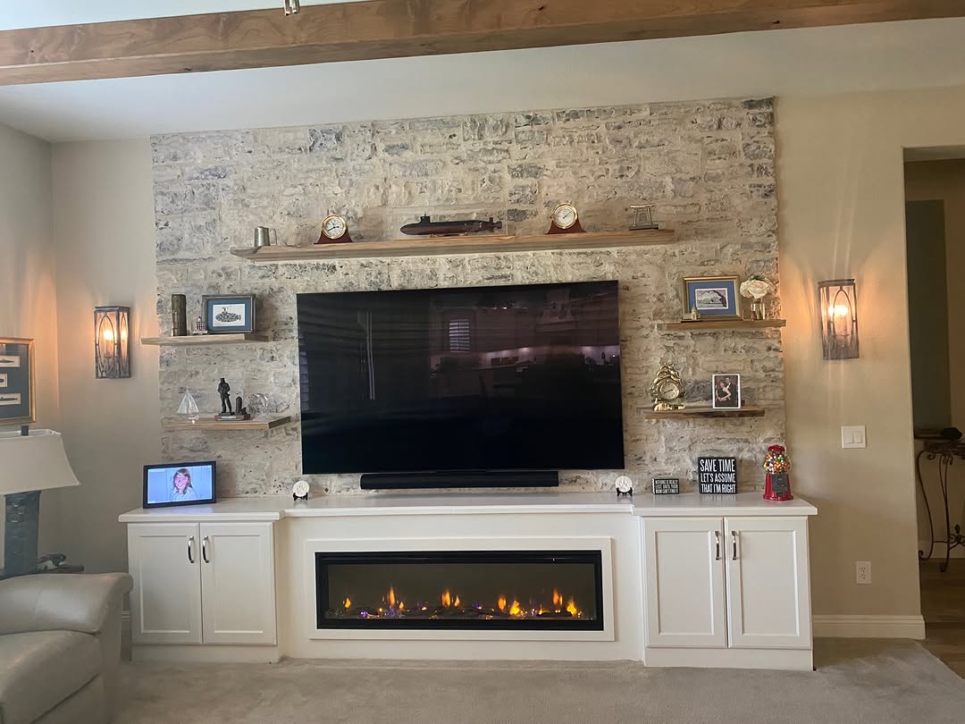 The Rustic-Modern Mantel Moment