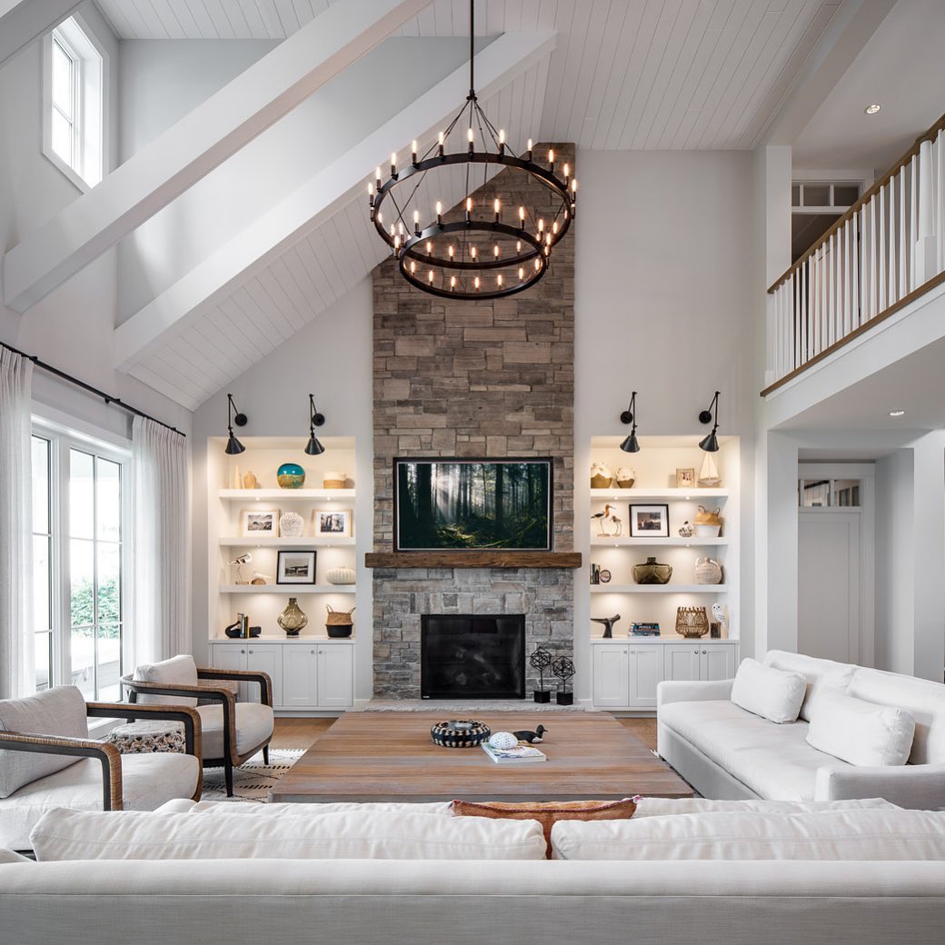 Rustic Stone and Wood Mix