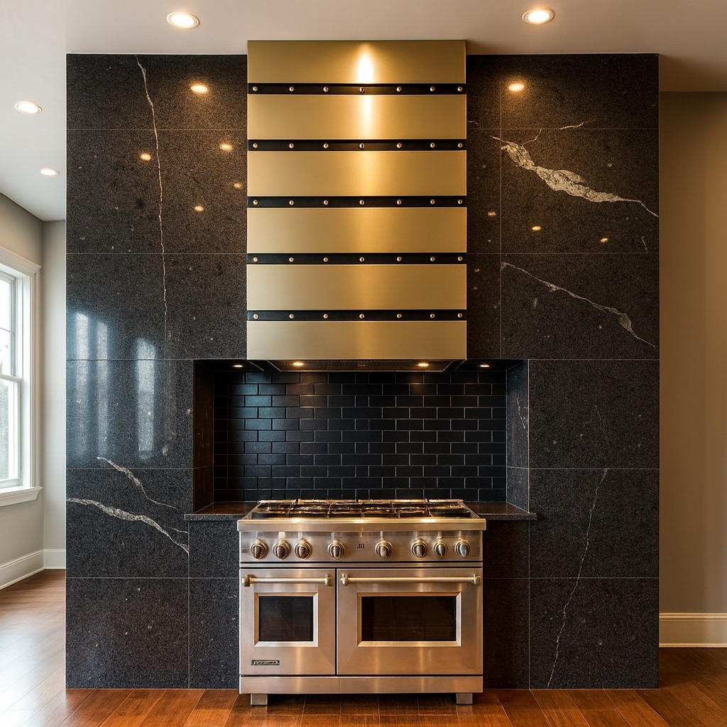Statement Metal Hood Kitchen