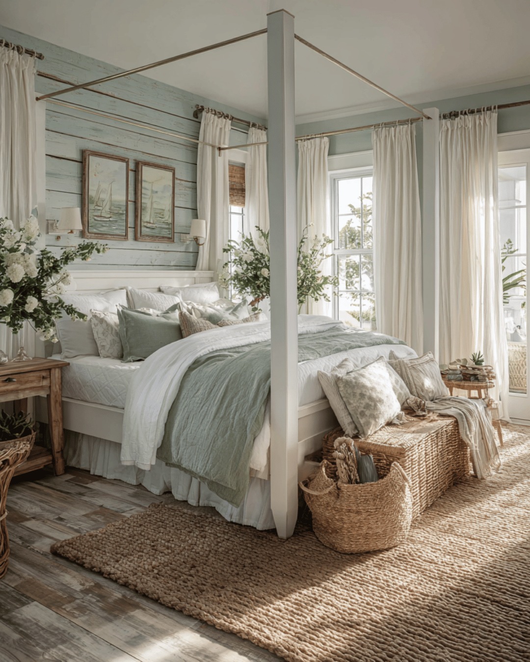 Seafoam Four-Poster Dream