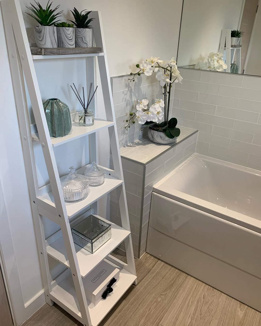Soft Spa Shelf Styling