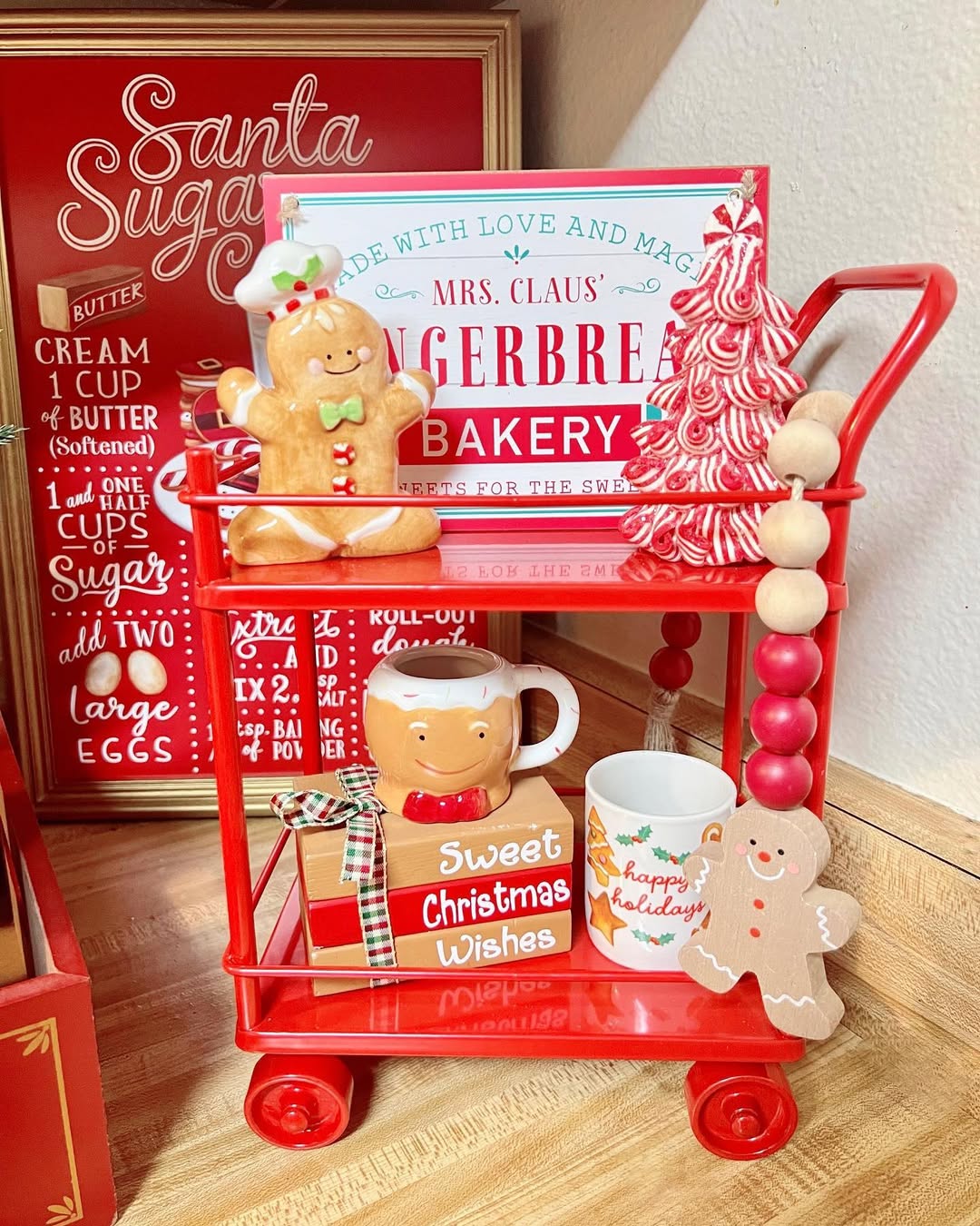 Gingerbread Bakery Cart