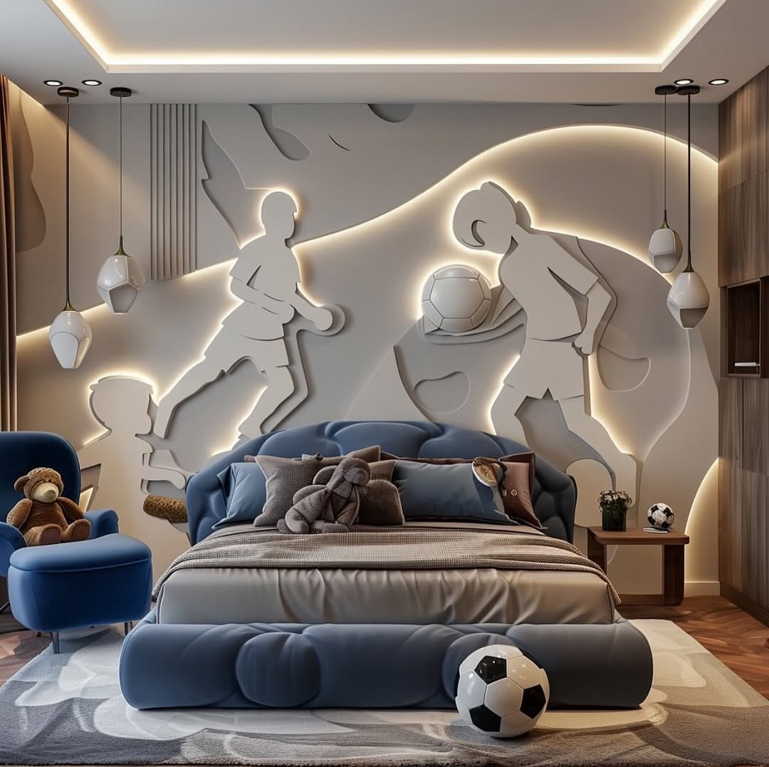 Soccer Star Statement Wall