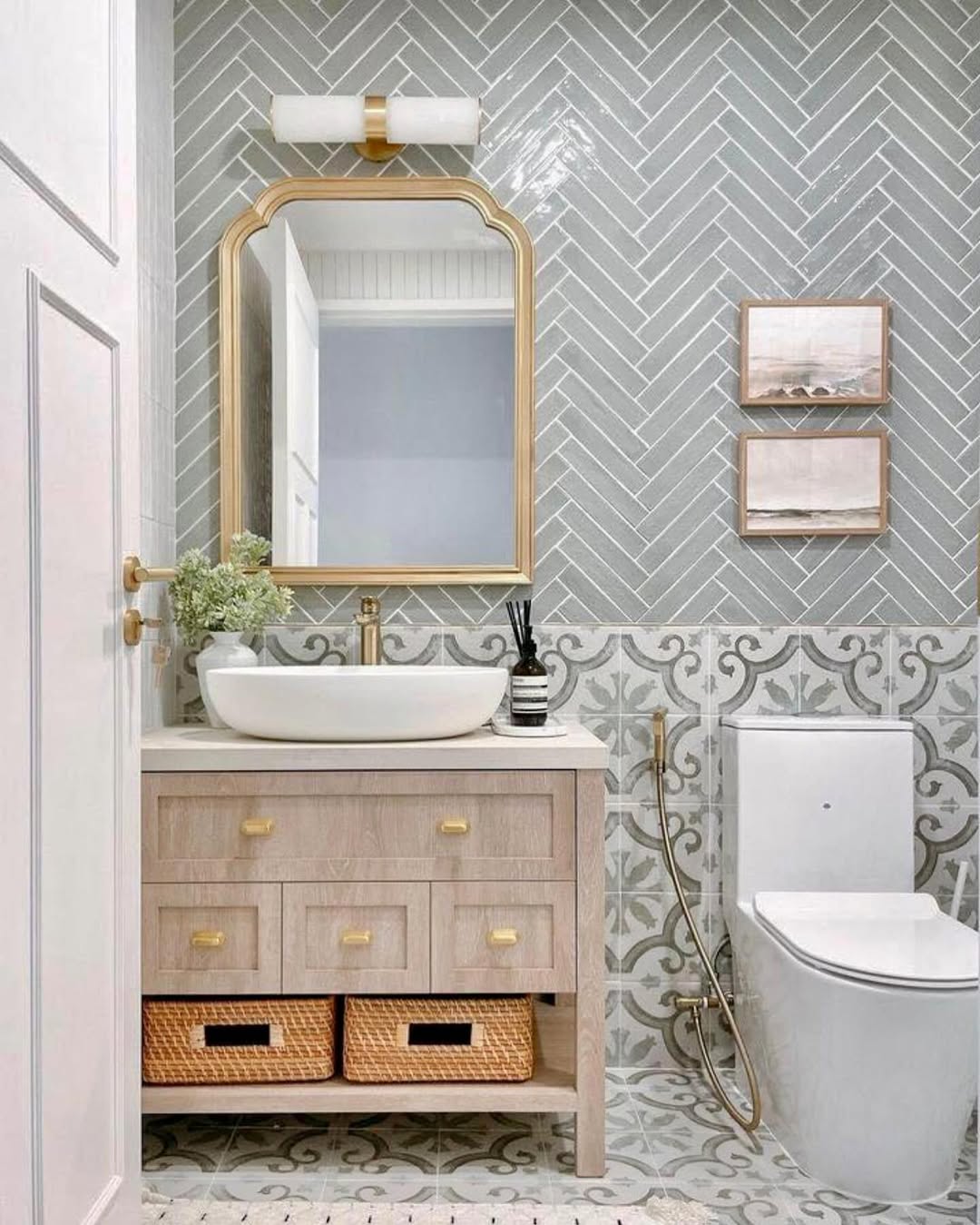 Soft Gold & Pattern Play