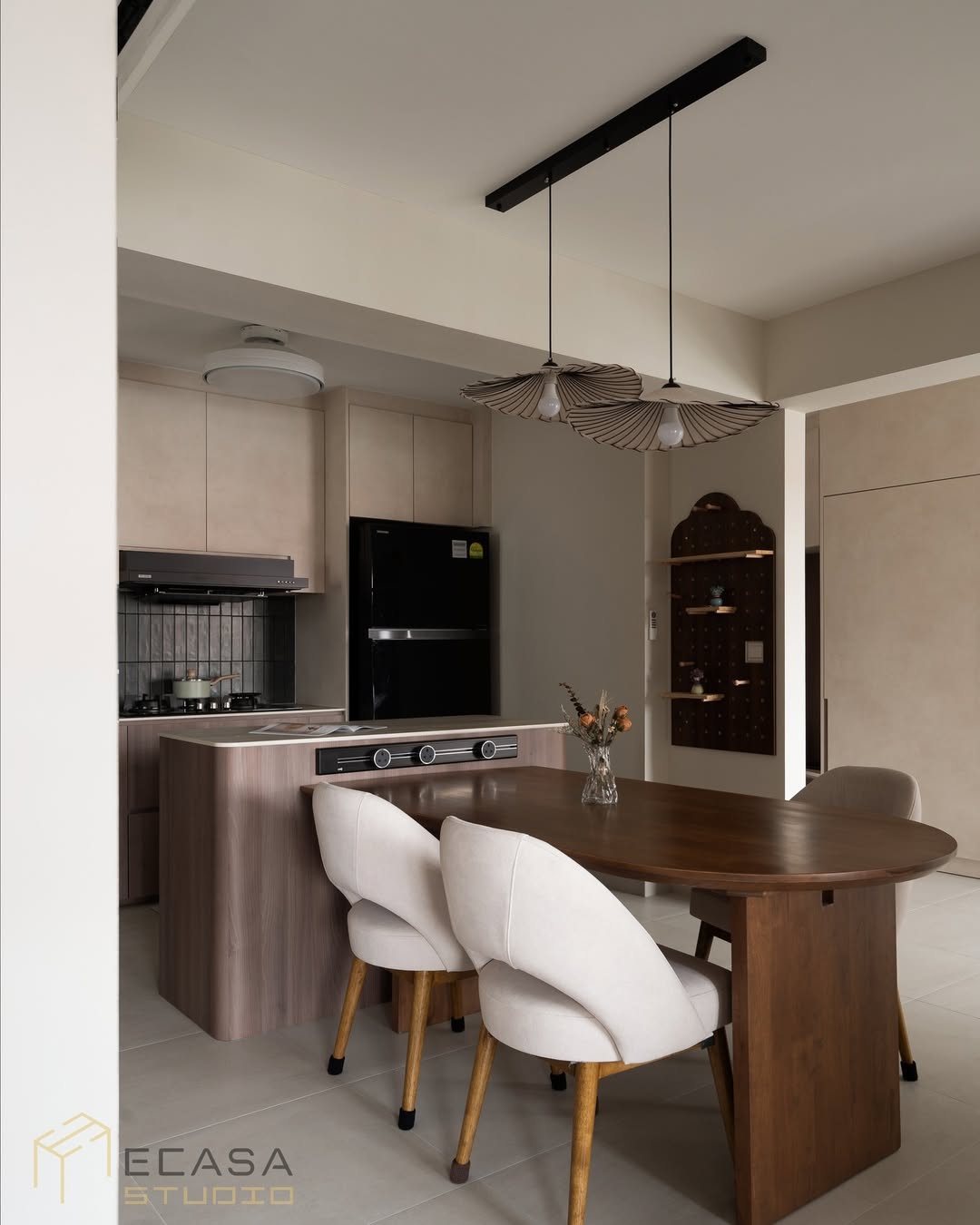 Soft Modern Dining Kitchen
