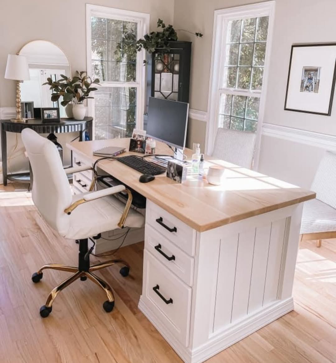 Soft Modern Home Office