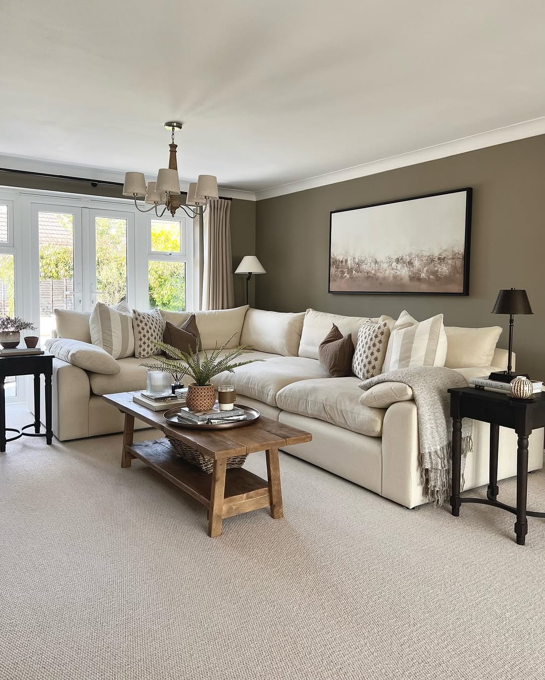 Cozy Neutral Wood Coffee Focus