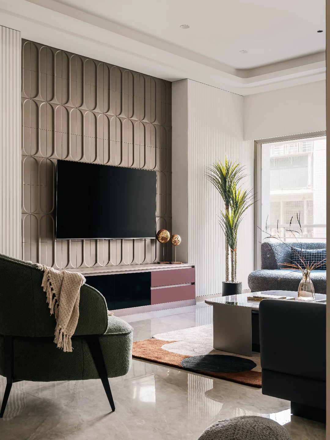 Soft Panel Wood Texture Wall