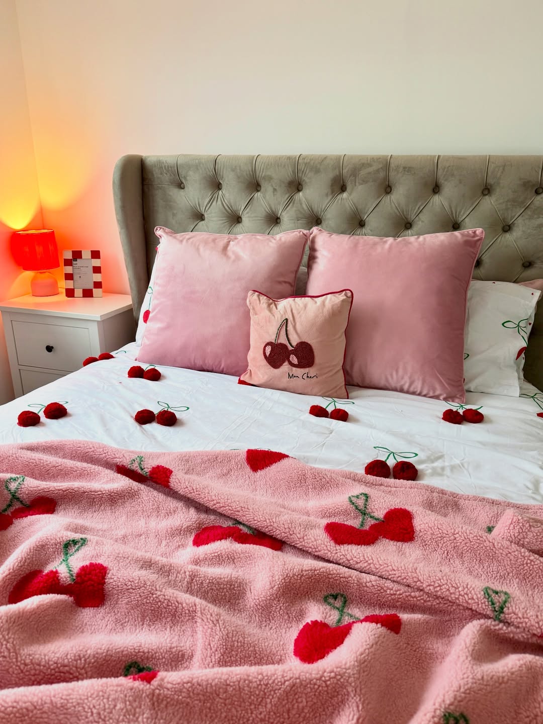 Soft Cherry Bedroom Touch