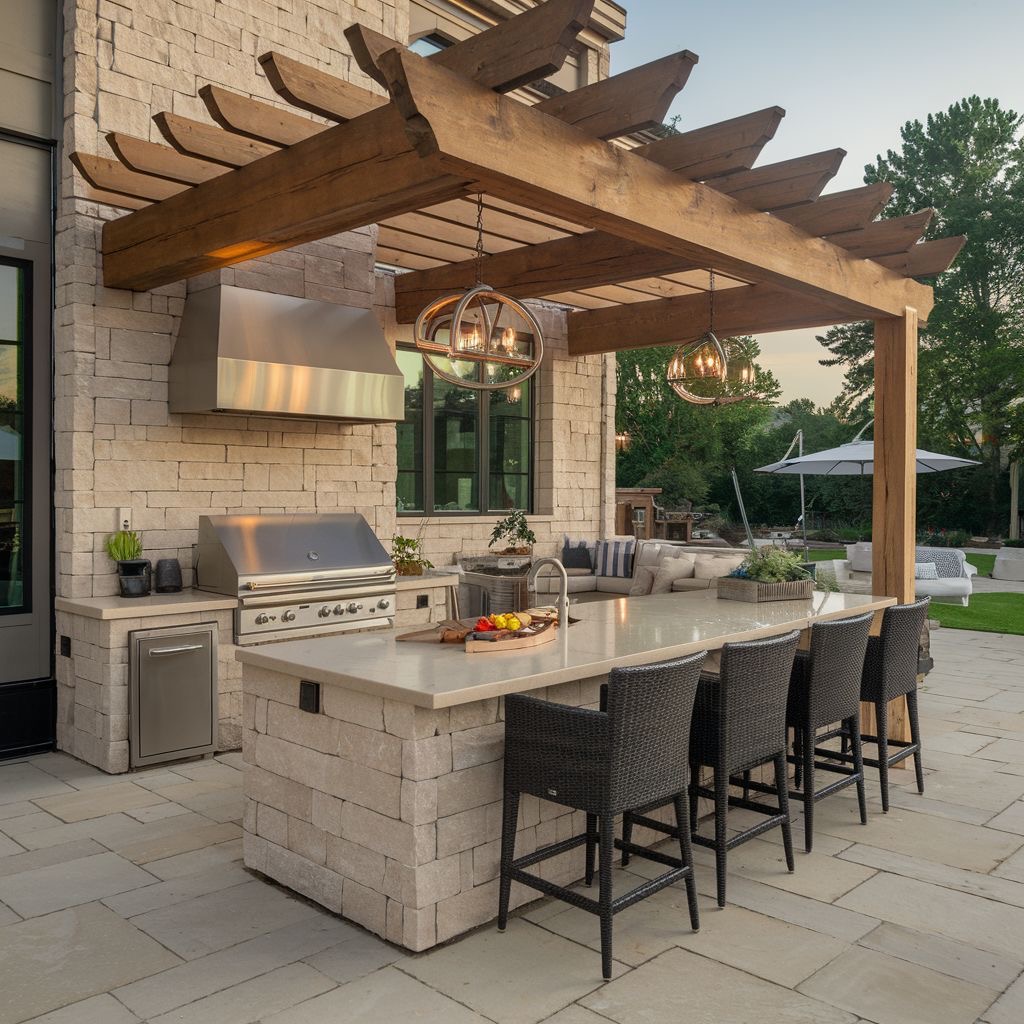 Luxe Suburban Pergola